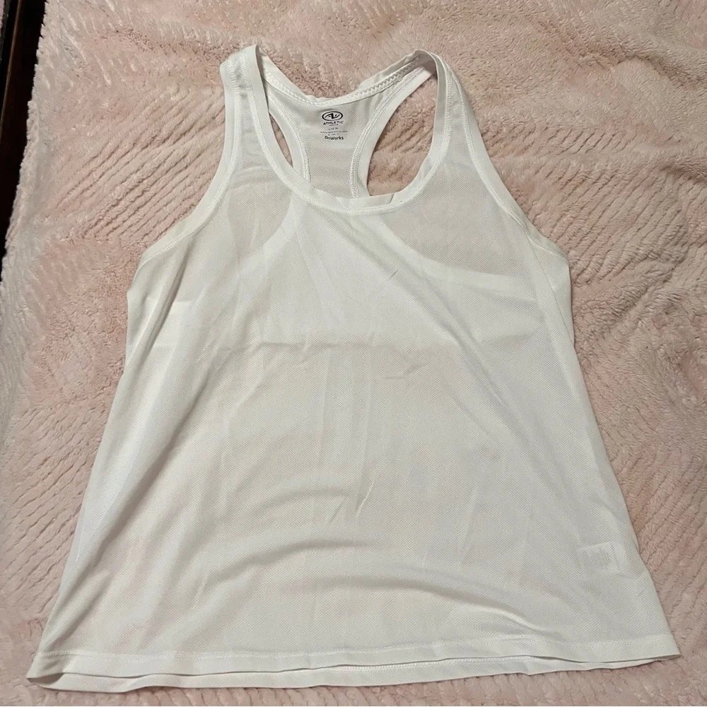 Athletic Works Women's Tank Tops - White, Blue, Aqua, Black, Green - Picture 2 of 11